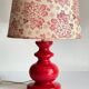 LAMPE Céramique Mûriers ANNEES 70