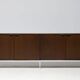 Sideboard in walnut by Florence Knoll Mid Century Modern Executive Boardroom Storage