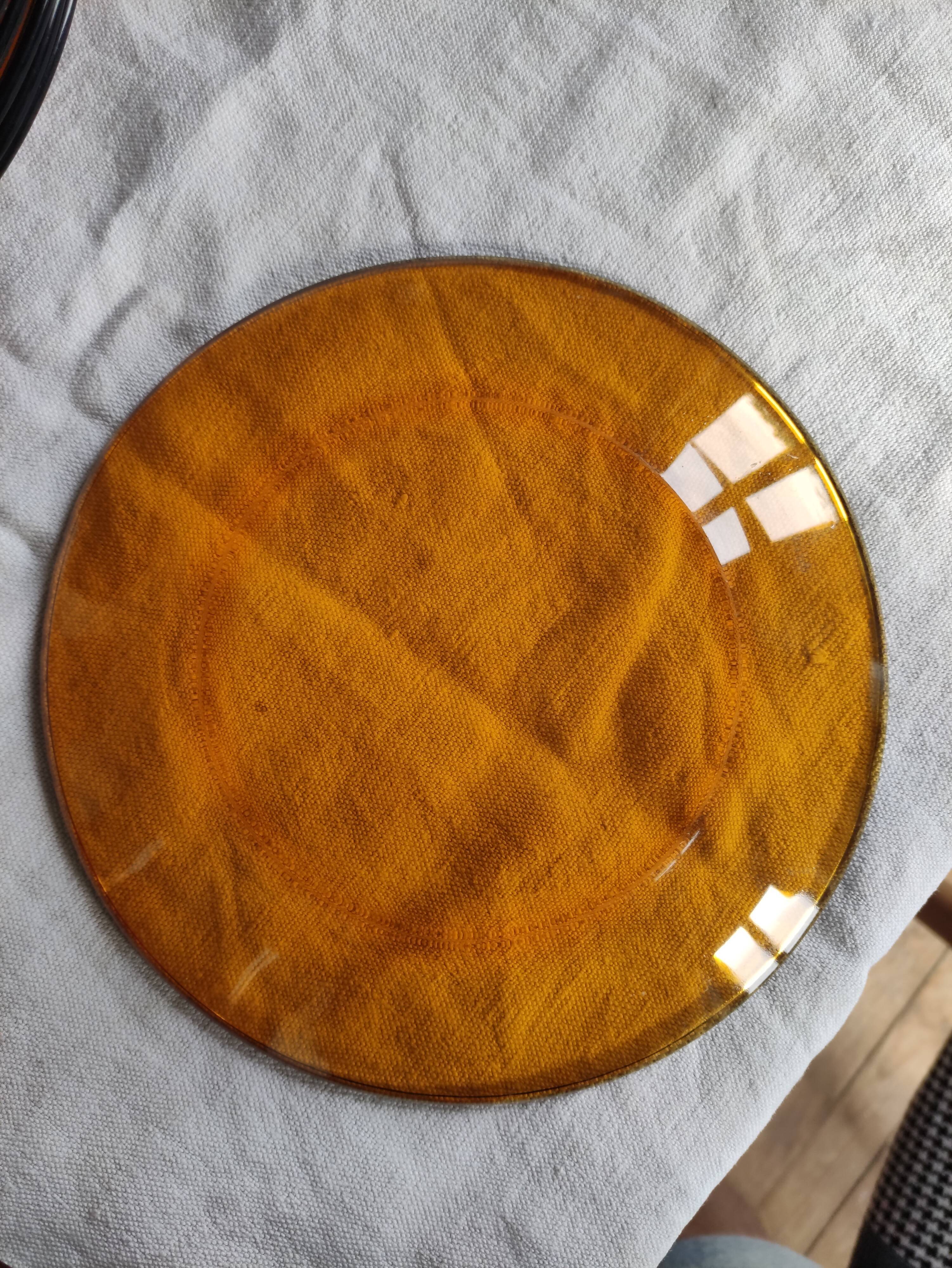 Service duralex france flat plates, hollow, glass