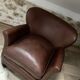 Fauteuil club en cuir