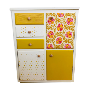 buffet vintage beige - vitrine