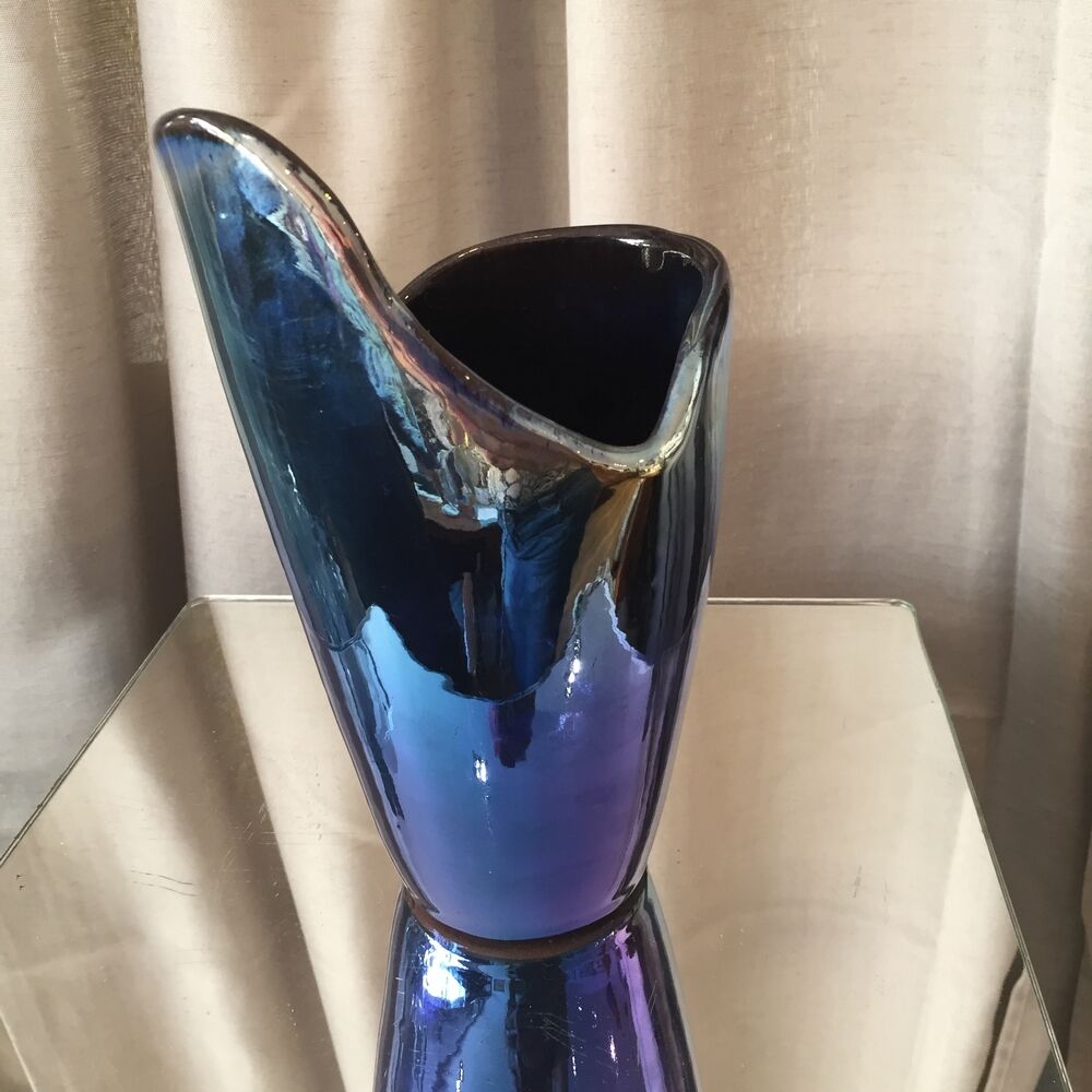 Vase in gres flame of rambervillers contemporary form