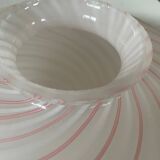 Murano Pink Swirl Glass Ceiling Light by Venini