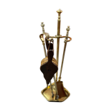Vintage brass fireplace servant