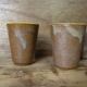 6 verres, tasses en grès Digoin