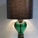 Blown glass table lamp with hot sconces 1950s