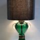 Blown glass table lamp with hot sconces 1950s