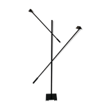 Michel Senné design double floor lamp, Artlumière edition 1980s