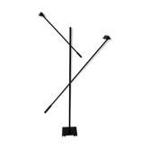 Michel Senné design double floor lamp, Artlumière edition 1980s