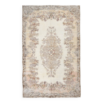 Tapis de salon 5x9 marron vintage, 170x272 cm SK 5105
