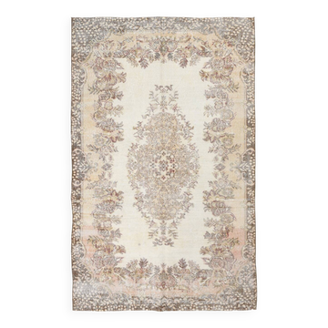 5x9 Rug For Living Room Brown Vintage Rug, 170x272Cm SK 5105