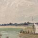 René bezaud (1909-2000), leaving the port, oil on canvas