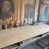 Old work table, draper