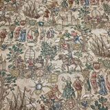 Vintage Rosel Wall Tapestry With Medieval Decor, 1950s