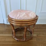 Rattan pouf
