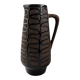 Vintage Strehla Keramik jug from the 70s – West German pottery brown ch