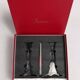 Baccarat - Candlestick (2) - Crystal, Glass - Harcourt candlestick Red