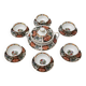 Cocema tea service fès morocco, imari decoration, 13 pieces – 1960s