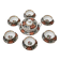 Cocema tea service fès morocco, imari decoration, 13 pieces – 1960s
