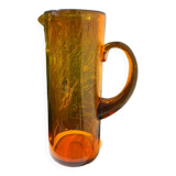 Large blown glass carafe