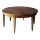 Table à ceinture et allonges Louis XVI en noyer XIXe