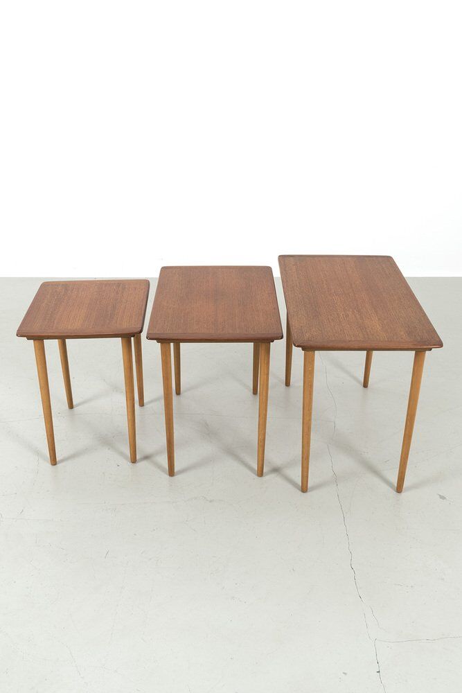 Danish Nesting Tables, Set of 3