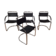Set 4 chroom buisstoelen