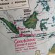 MDI school map: SOUTH AMERICA - OCEANIA fauna vegetation.