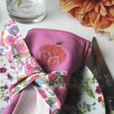 6 Serviettes “Cosmos du jardin”