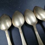 Lot of 6 russian solid silver spoons enamelled