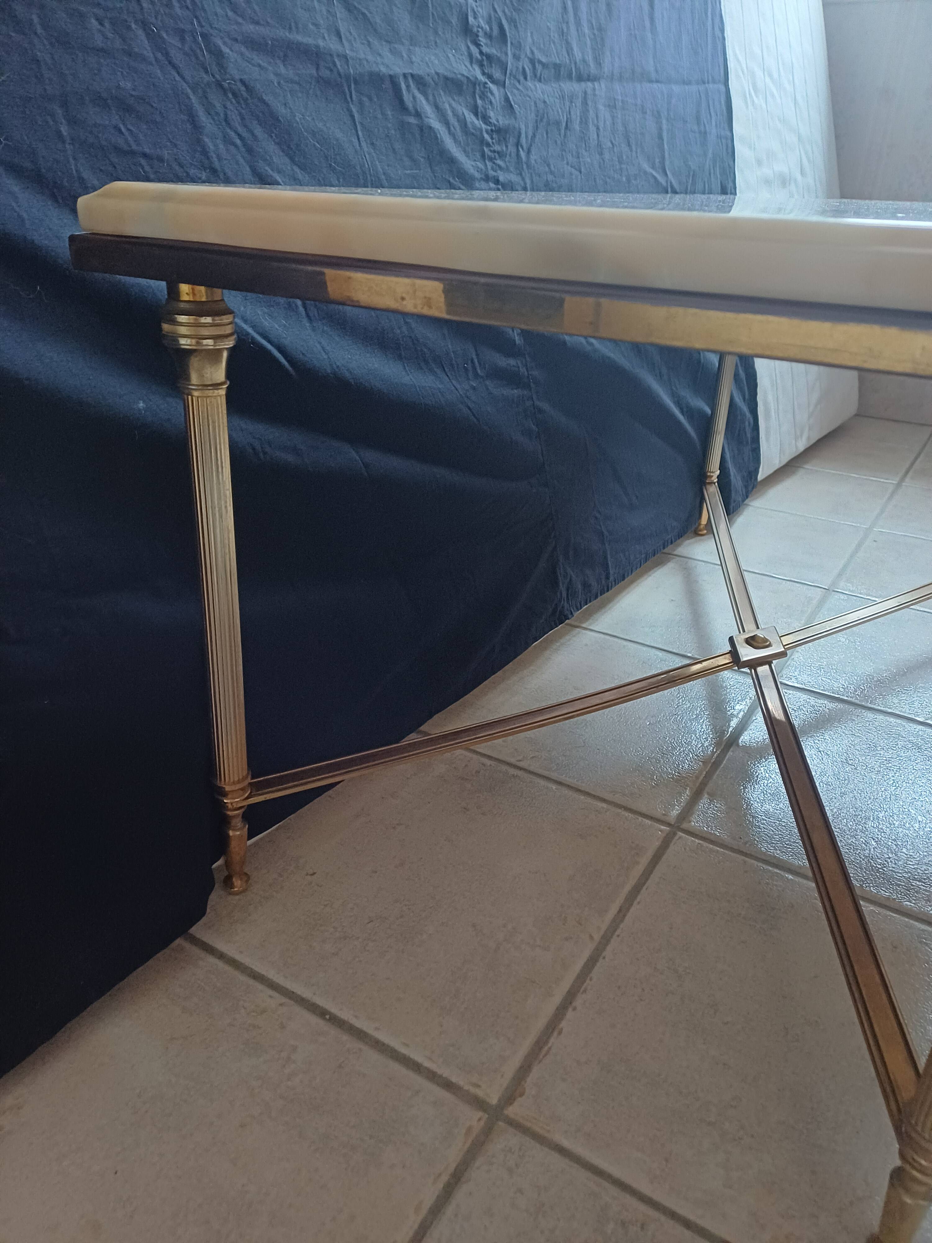 Louis XVI style marble coffee table