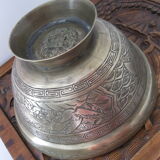 Cache pot laiton ancienne coupe à offrandes en provenance d'Asie
