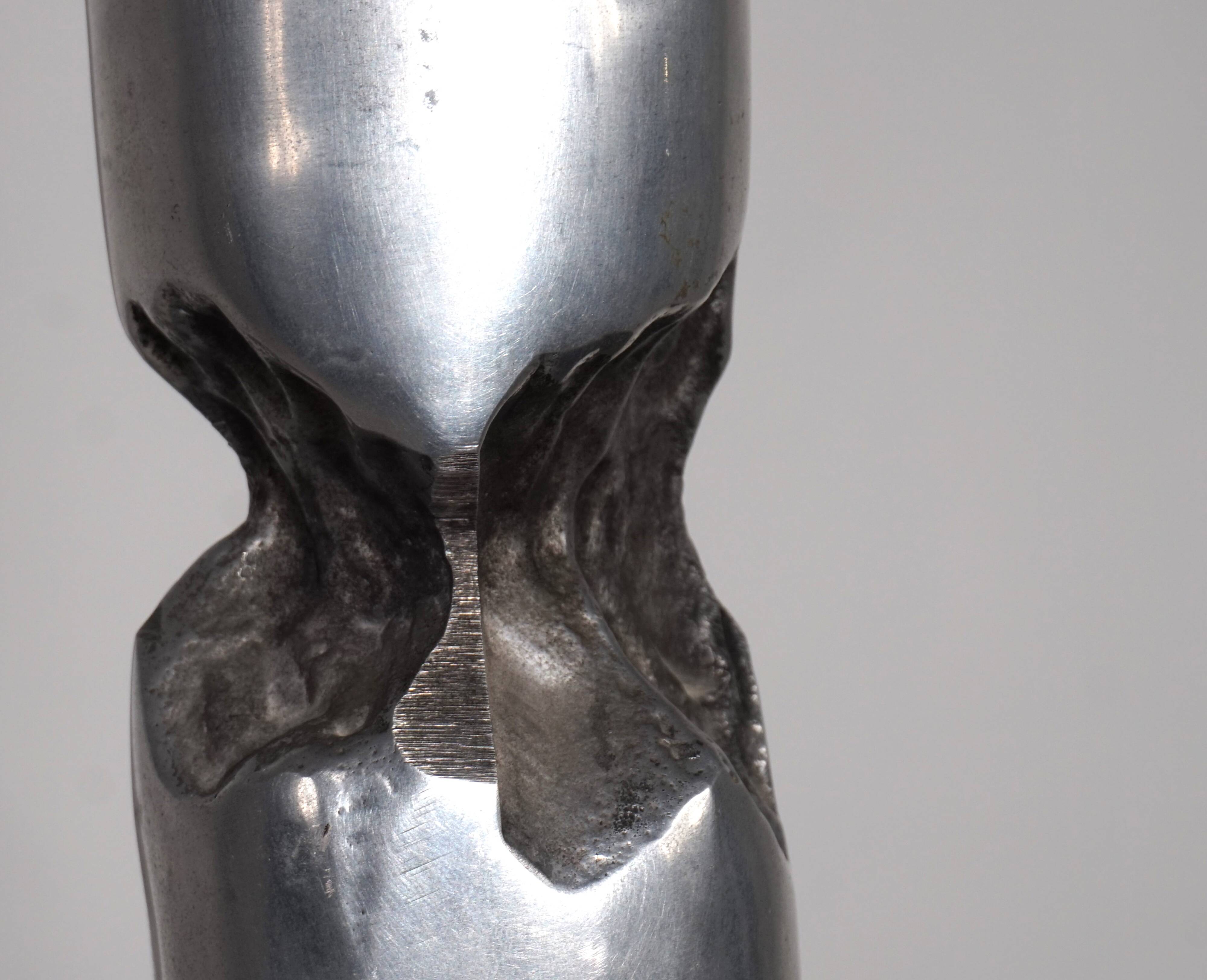 Marshall Disenos sculpture Brutalist Candleholder by David Marshall, 1980