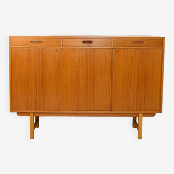 Teak sideboard with three doors