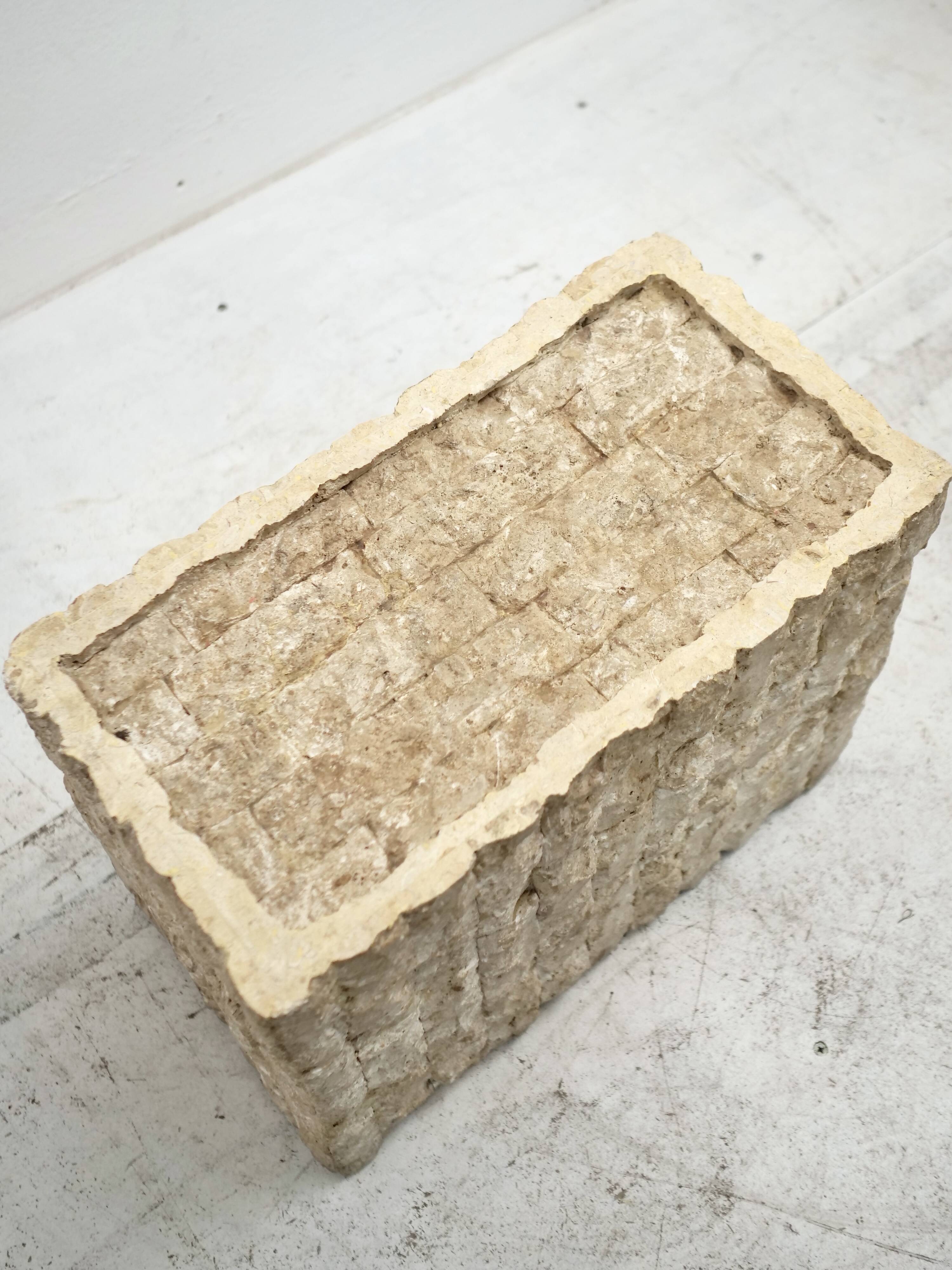 side table in travertine