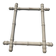 White bamboo wood mirror