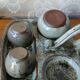 Vintage Condiment Service in Pyrite Stoneware – ACTH Workshop (Thierry &