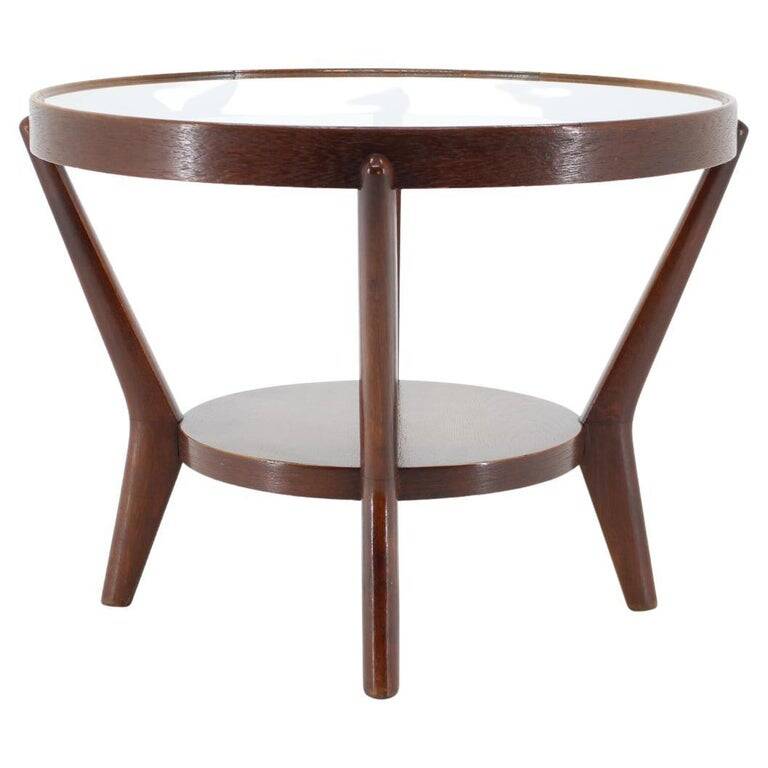 1960s Oak Coffee Table by Karel Koželka and Antonín Kropáček for Interier P