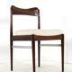 Set of 6 Rosewood AWA Dining Chairs 'Bennekom'  - new upholstery