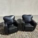 2 art deco fauteuils in skai leather