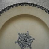 large old dish Vieillard Bordeaux Guirlande antique French dish 19th