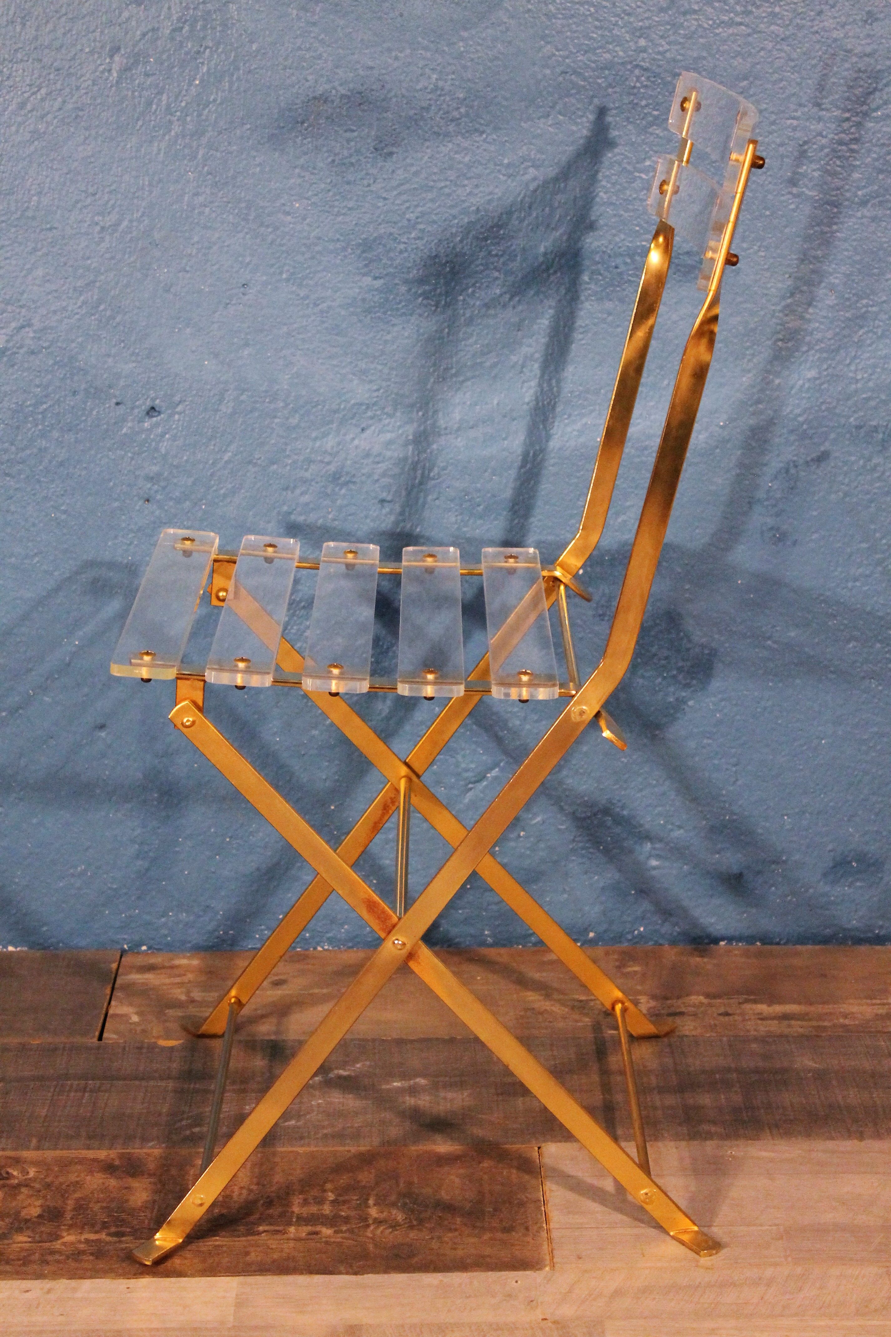 Folding chair "Les Invisibles" Lebovici 1970s