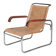 Fauteuil Bauhaus tchèque en chrome attribué à M. Breuer pour Thonet, années 1920.
