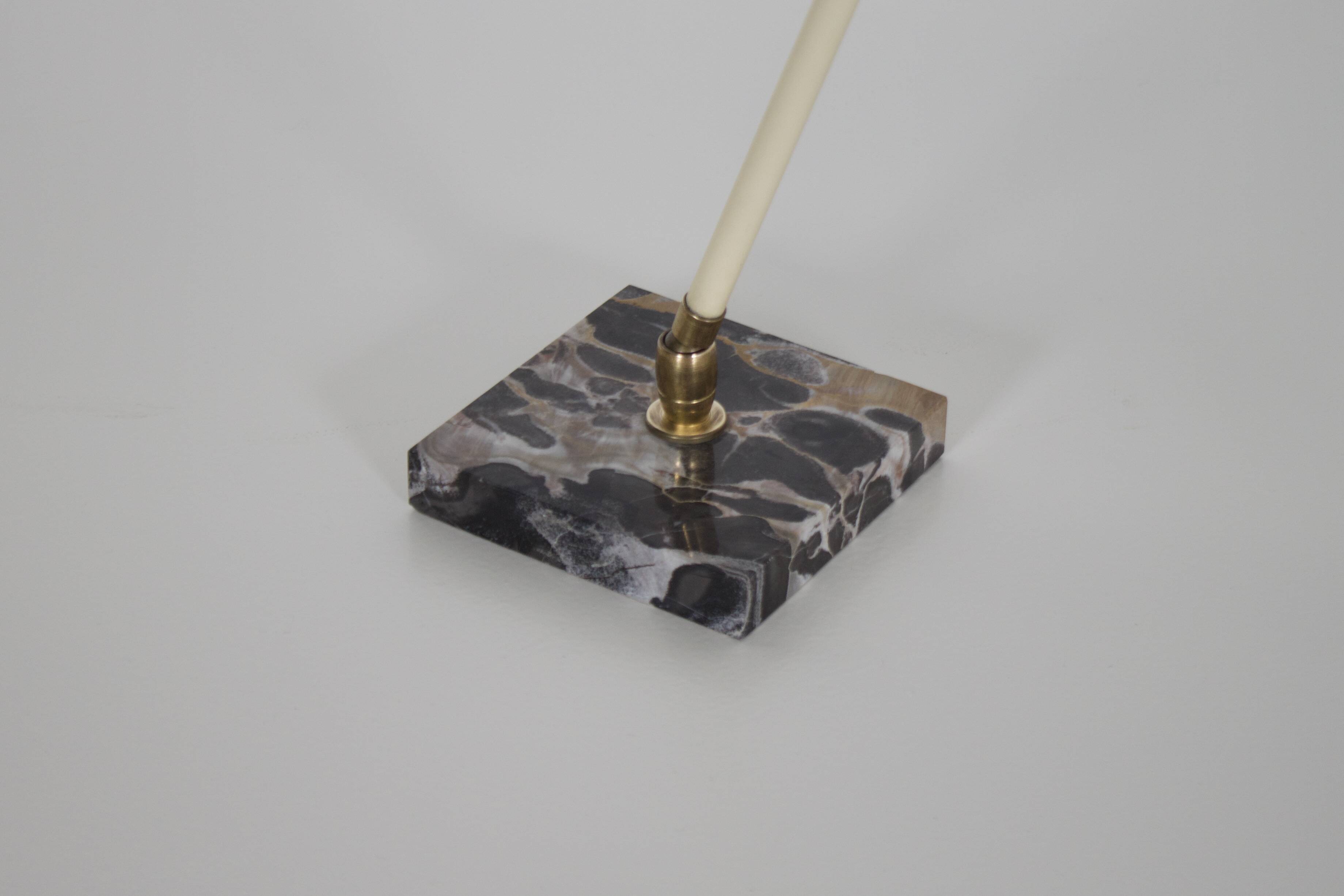 Table Lamp by Stilux Milano in Metal and Marble, Italy, 1950s