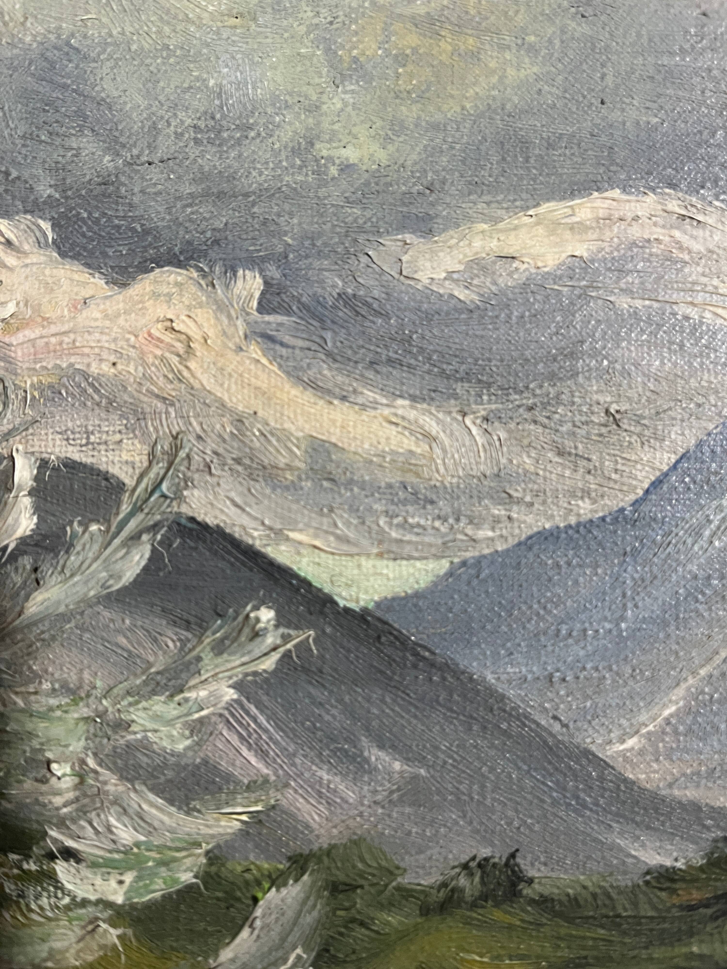 Tableau HST "Olive Trees" South of France signed Lunel