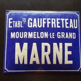 Plaque émaillée ancienne
