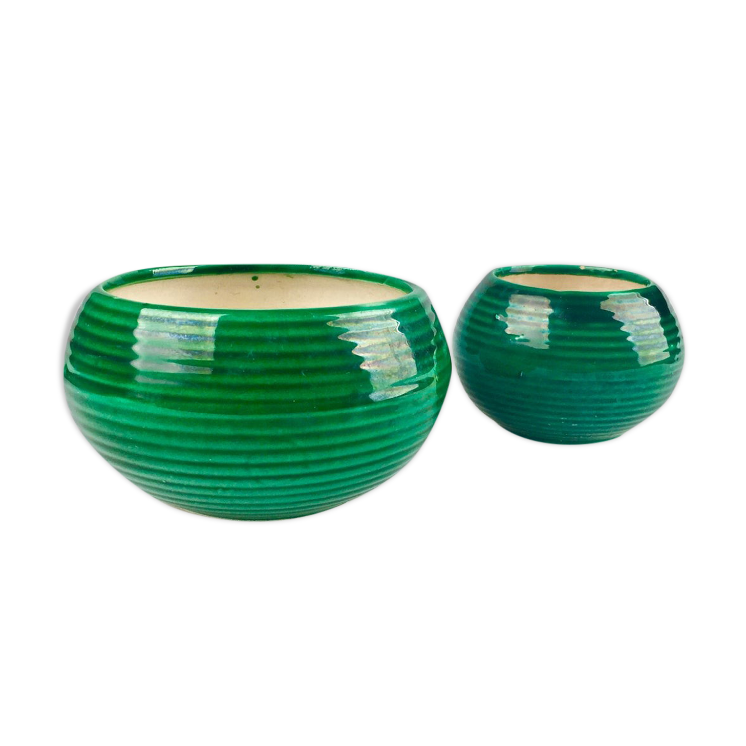 Pair of 1930s ceramic nesting bowls