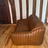 Cinna Sandra cognac leather sofa
