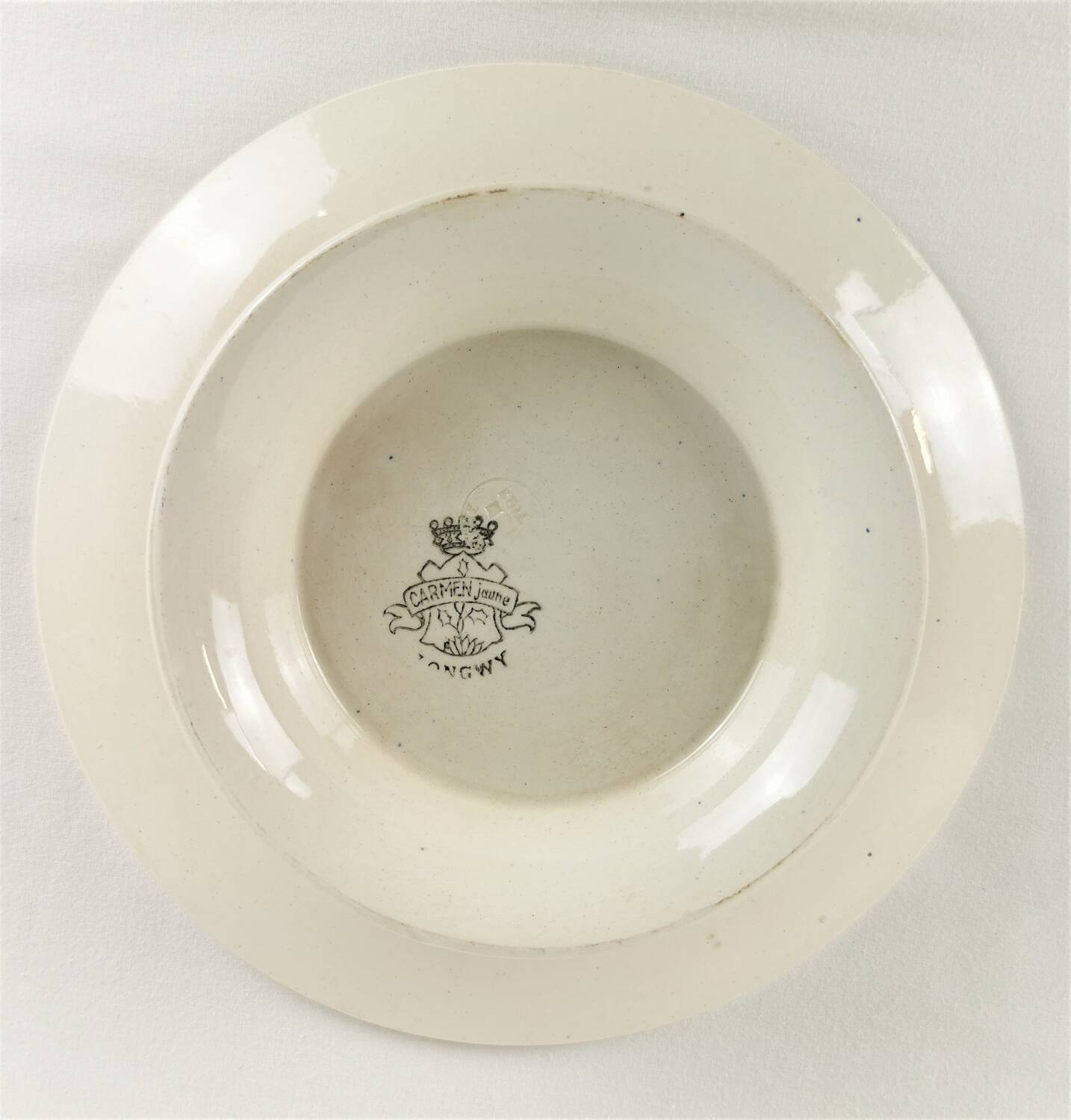 3 plats de service Longwy Carmen jaune