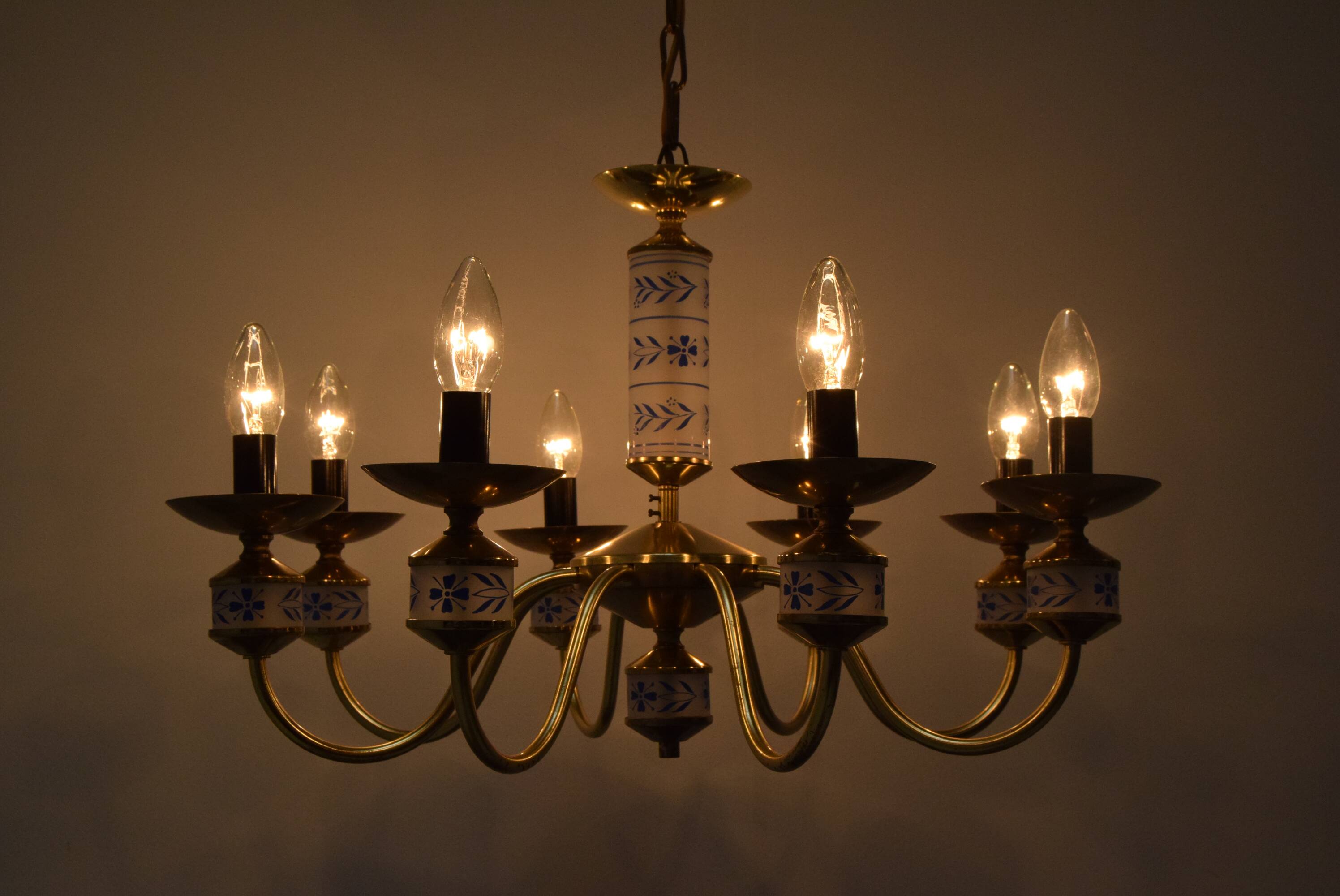 Mid-century Chandelier by Kamenicky Senov, Czechoslovakia, 1970's.